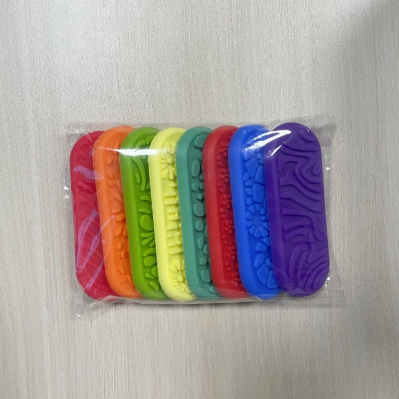 Pietre Sensoriali in Silicone per Bambini – Set Tattile Montessori con Astuccio, Gioco Educativo per Motricità Fine