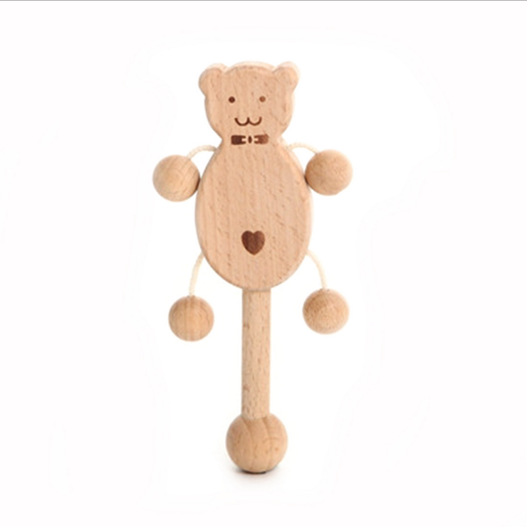 Set Sonagli Sensoriali in Legno Montessori per Neonati - Giochi Educativi Prima Infanzia 0-12 Mesi