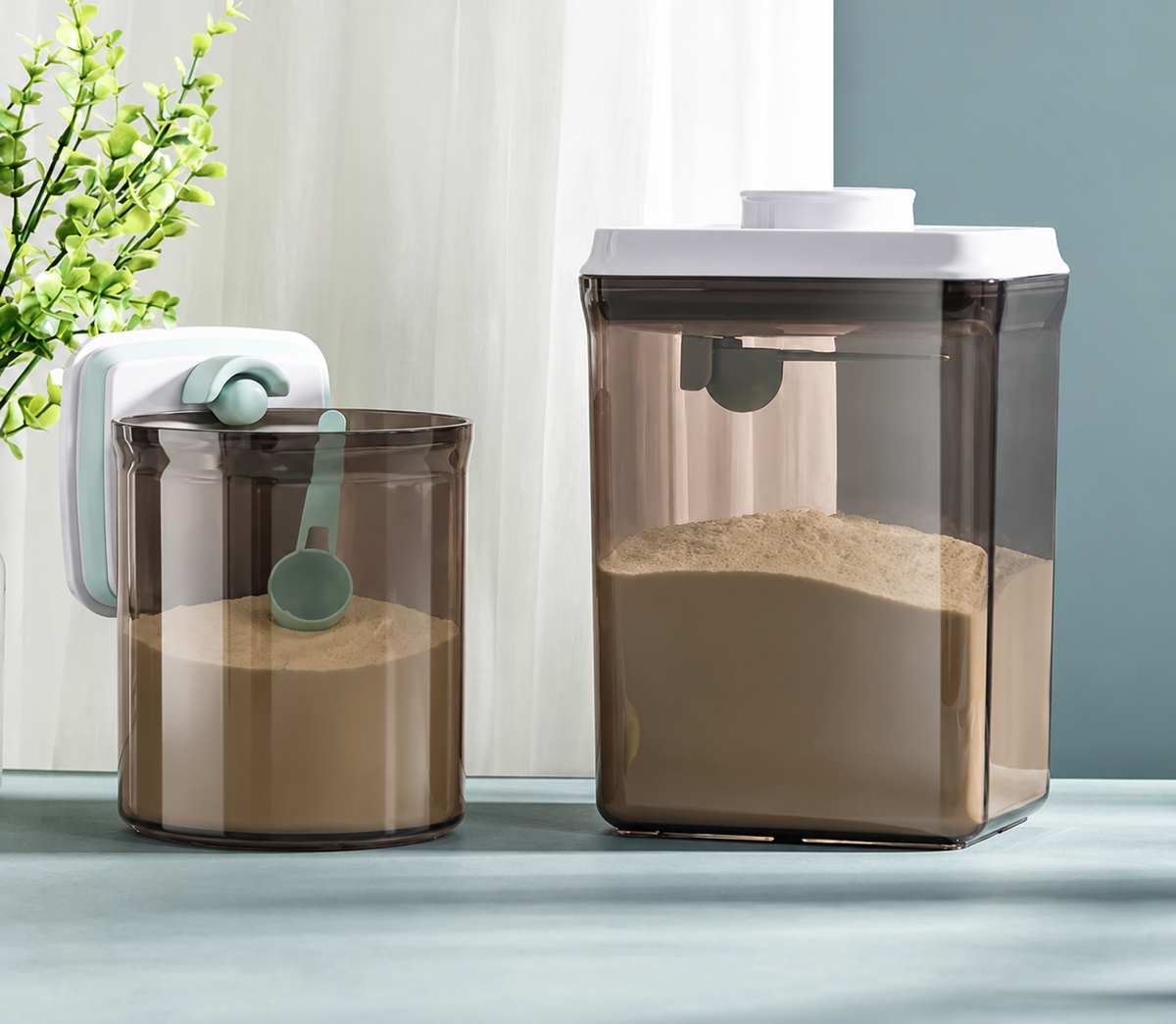 Contenitore Salva-Freschezza per Latte in Polvere - Dispenser con Dosatore 800/1000 ml