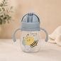 Bicchiere con Cannuccia Antigoccia per Bambini – 350 ml