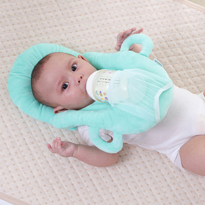 Cuscino Allattamento Neonato Multifunzionale – Supporto Testa e Collo Regolabile in Cotone | Ideale per Allattamento e Biberon