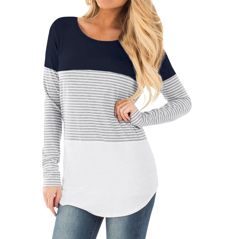 Maglia Premaman e Allattamento a Manica Lunga – T-Shirt con Apertura Discreta per Allattare