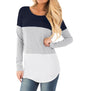 Maglia Premaman e Allattamento a Manica Lunga – T-Shirt con Apertura Discreta per Allattare