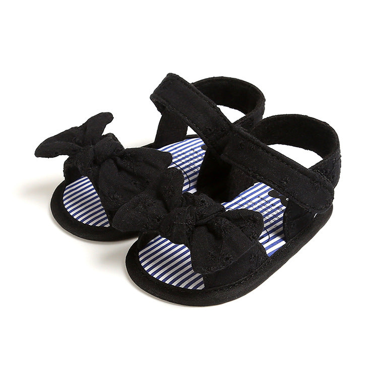 Sandali Neonato Estivi con Fiocco – Scarpine Morbide e Traspiranti | Eleganti e Comode 0-18 Mesi