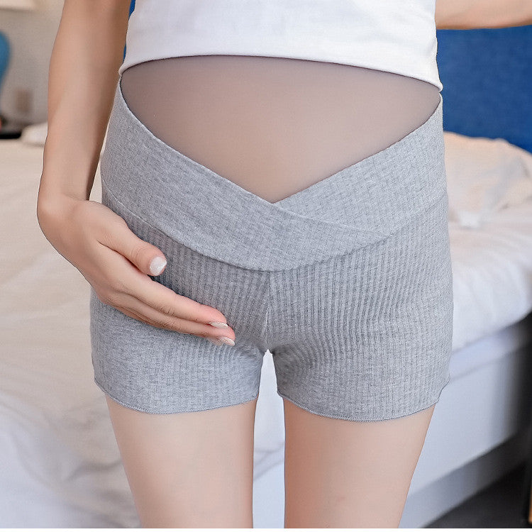 Pantaloncini Premaman con Supporto Addominale – Shorts Gravidanza in Cotone Morbido e Traspirante