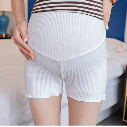Pantaloncini Premaman con Supporto Addominale – Shorts Gravidanza in Cotone Morbido e Traspirante
