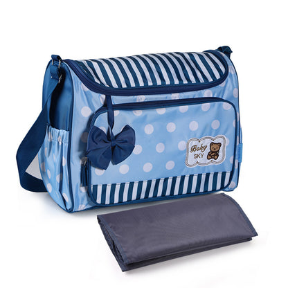 Borsa Fasciatoio Mamma 4 Pezzi Grande Capacità – Set Completo per Neonati con Porta Biberon