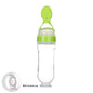 Biberon Cucchiaio in Silicone per Svezzamento – Dispenser Pappa Neonato 90ml Antigoccia BPA Free