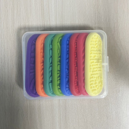 Pietre sensoriali in silicone per bambini con rilievi