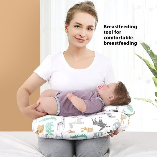 Cuscino Allattamento Gravidanza Ergonomico – Supporto Lombare e Addominale, Traspirante e Lavabile, Multifunzione per Mamma e Neonato