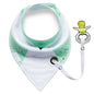 Bavaglino Bandana Neonato con Porta Ciuccio – Cotone Assorbente e Pratico per Uso Quotidiano