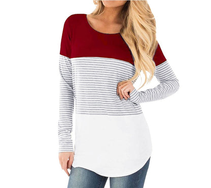 Maglia Premaman e Allattamento a Manica Lunga – T-Shirt con Apertura Discreta per Allattare