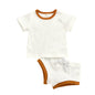 Completo Estivo Neonato in Cotone 2 Pezzi – Set T-Shirt e Pantaloncini Leggeri Traspiranti (0-3 Anni)