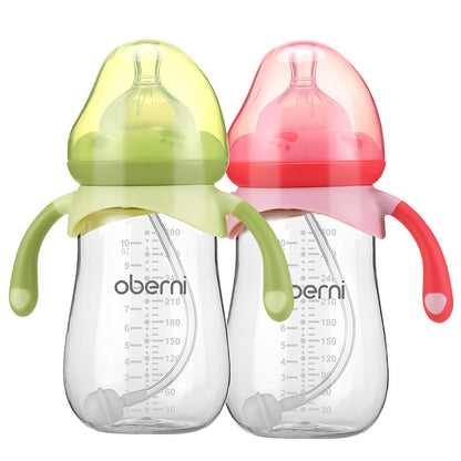 Biberon a collo largo anti-colica, resistente agli urti