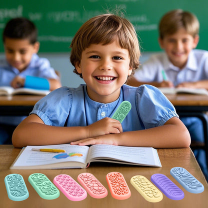Pietre sensoriali in silicone per bambini con rilievi