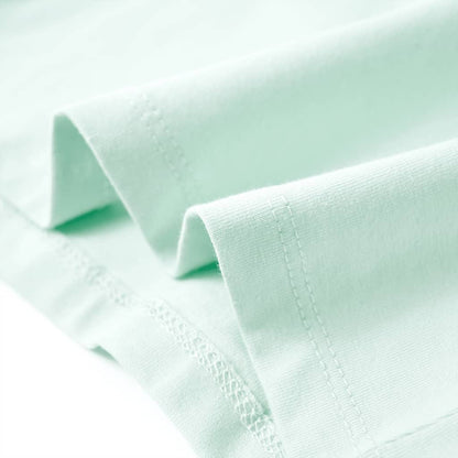 T-Shirt Bambino Verde Menta in Cotone Morbido – Maglietta Estiva Leggera 4-8 Anni