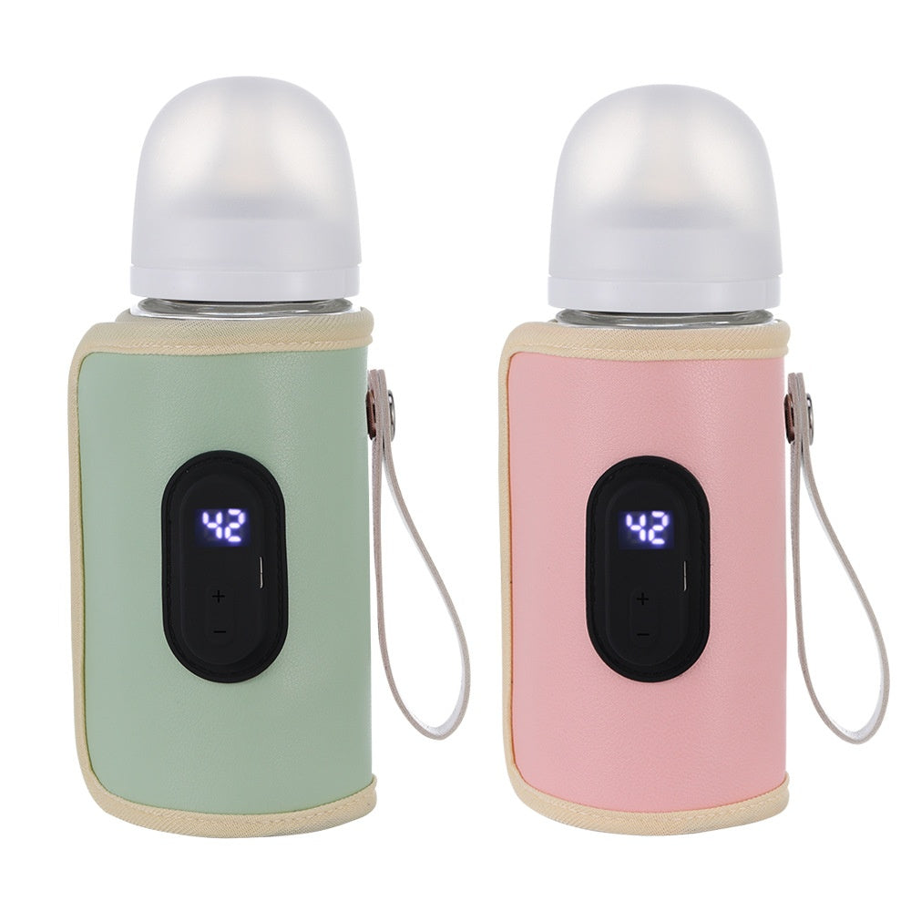 Scaldabiberon Portatile USB con Controllo Temperatura – Fascia Riscaldante per Biberon da Viaggio