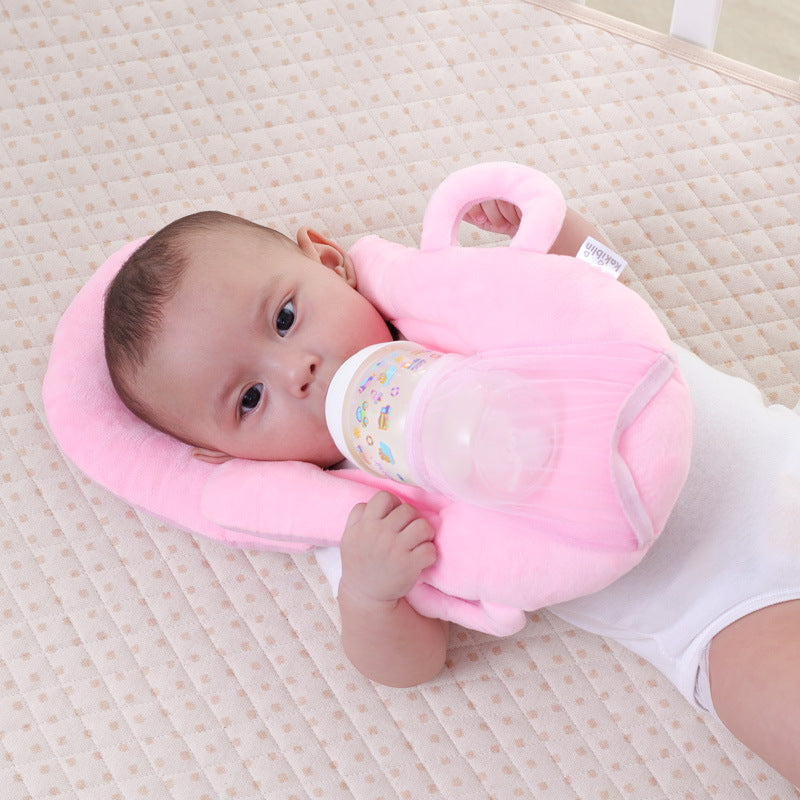 Cuscino Allattamento Neonato Multifunzionale – Supporto Testa e Collo Regolabile in Cotone | Ideale per Allattamento e Biberon