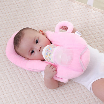 Cuscino Allattamento Neonato Multifunzionale – Supporto Testa e Collo Regolabile in Cotone | Ideale per Allattamento e Biberon