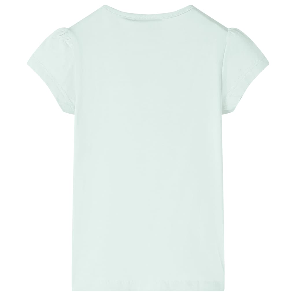 T-Shirt Bambino Verde Menta in Cotone Morbido – Maglietta Estiva Leggera 4-8 Anni