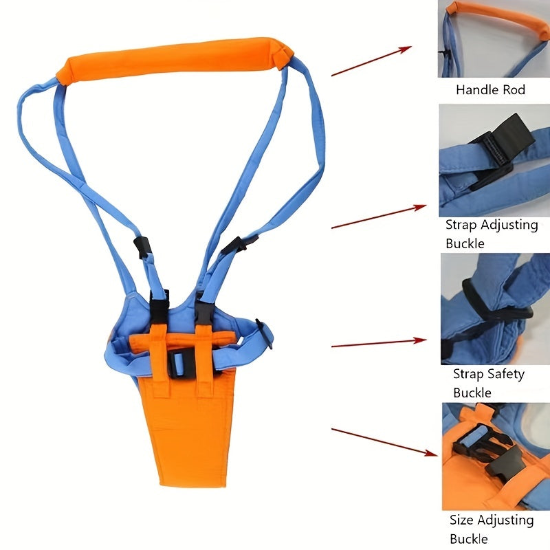 Imbracatura Primi Passi per Bambini – Supporto Camminata Regolabile con Maniglia Antiscivolo e Cintura di Sicurezza