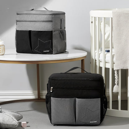 Zaino Fasciatoio Impermeabile Grande Capacità – Borsa Mamma Multifunzionale per Neonati, Organizer Porta Pannolini da Viaggio