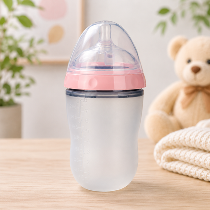 Biberon Premium in Silicone Morbido Effetto Seno – 150/250 ml