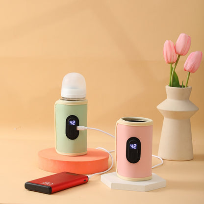 Scaldabiberon Portatile USB con Controllo Temperatura – Fascia Riscaldante per Biberon da Viaggio