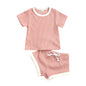 Completo Estivo Neonato in Cotone 2 Pezzi – Set T-Shirt e Pantaloncini Leggeri Traspiranti (0-3 Anni)