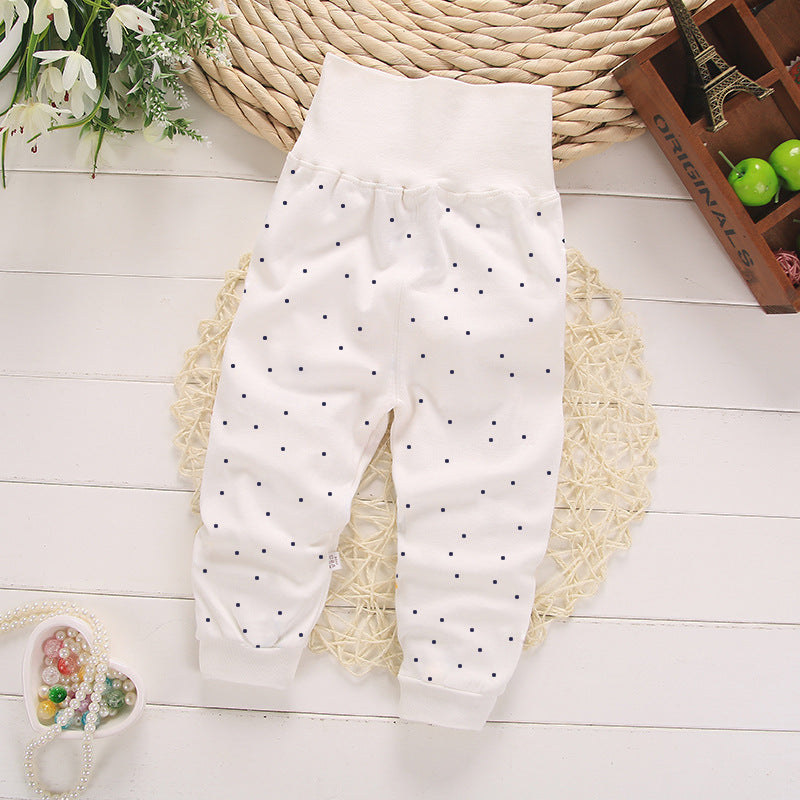 Pantaloni Neonato in Cotone Morbido – Leggings Comodi con Vita Alta Elastica