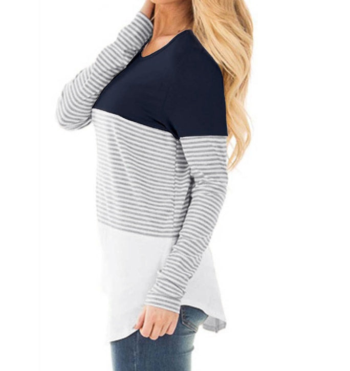 Maglia Premaman e Allattamento a Manica Lunga – T-Shirt con Apertura Discreta per Allattare