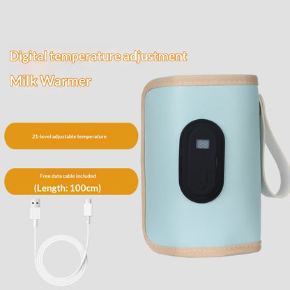 Scaldabiberon Portatile USB con Controllo Temperatura – Fascia Riscaldante per Biberon da Viaggio