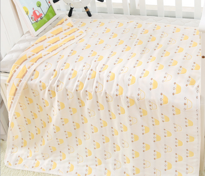 Copertina Asciugamano Neonato in Cotone 100% a 6 Strati 110 × 110 cm