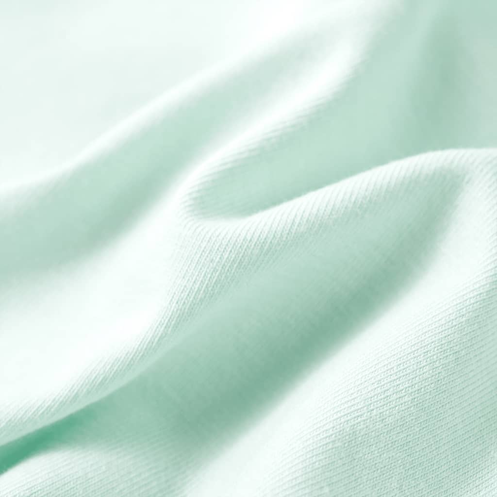 T-Shirt Bambino Verde Menta in Cotone Morbido – Maglietta Estiva Leggera 4-8 Anni