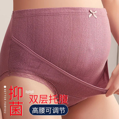 Slip Premaman Regolabile in Cotone – Mutandina a Vita Alta con Fascia Sotto Pancia
