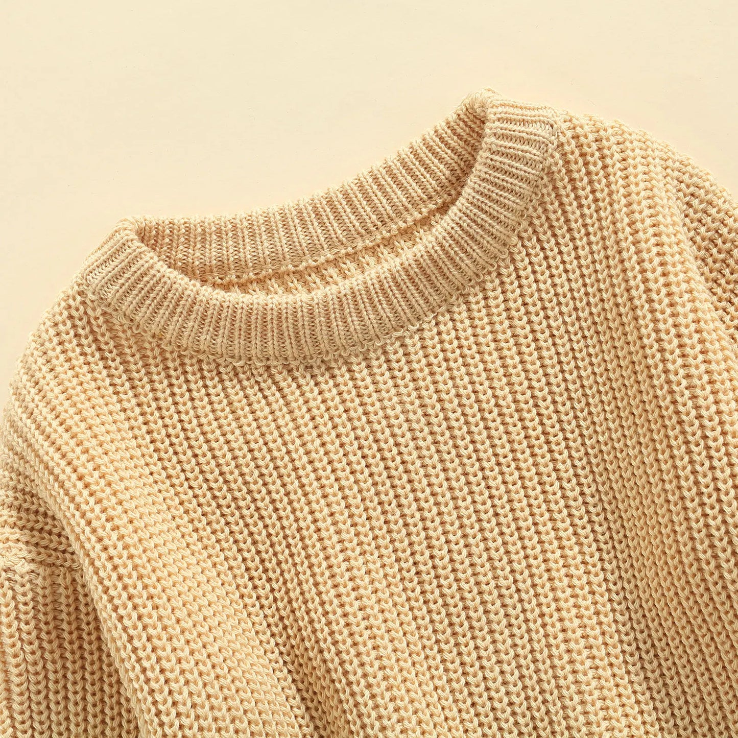 Maglione in Maglia per Bambini e Neonati in Cotone – Pullover a Maniche Lunghe Unisex per Autunno e Inverno
