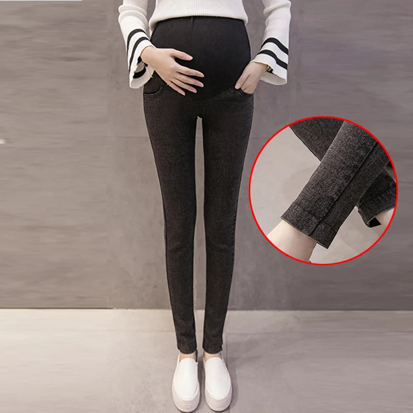 Jeans Premaman Elasticizzati con Fascia Regolabile in Vita