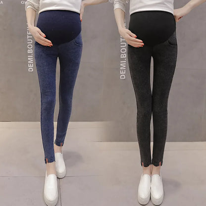 Jeans Premaman Elasticizzati con Fascia Regolabile in Vita