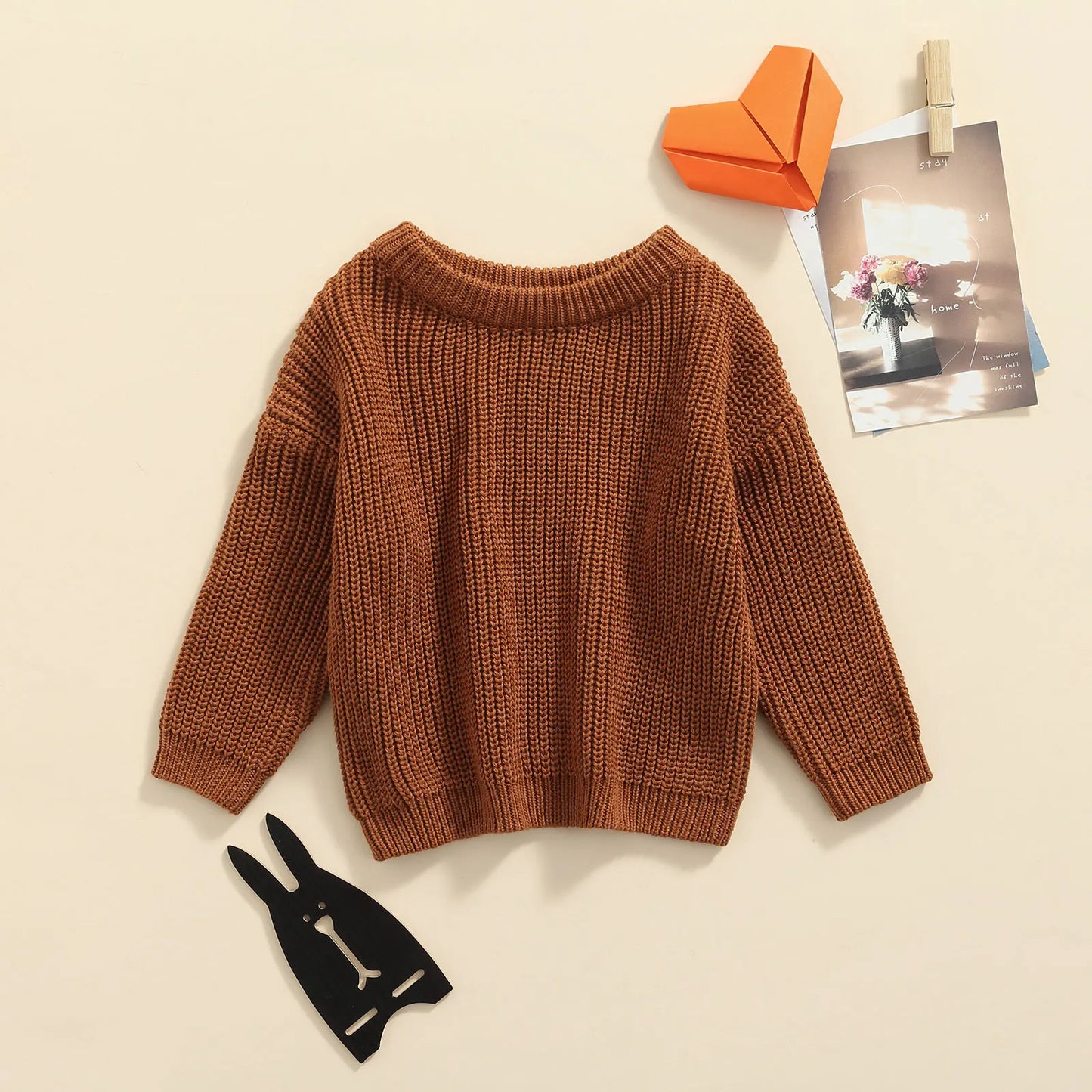 Maglione in Maglia per Bambini e Neonati in Cotone – Pullover a Maniche Lunghe Unisex per Autunno e Inverno