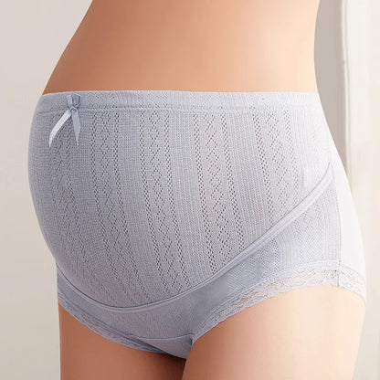 Slip Premaman Regolabile in Cotone – Mutandina a Vita Alta con Fascia Sotto Pancia