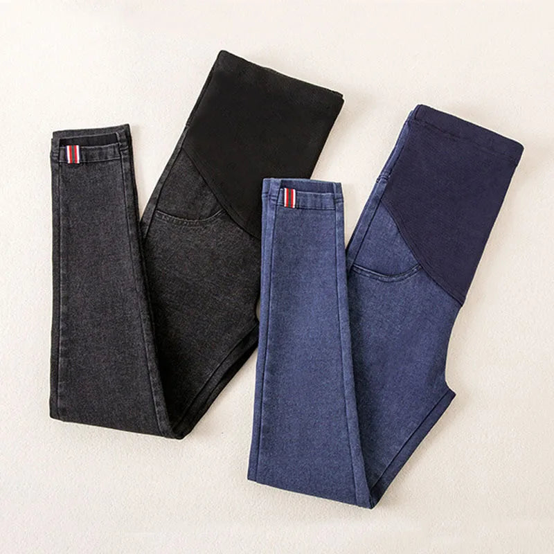Jeans Premaman Elasticizzati con Fascia Regolabile in Vita