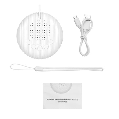 Dispositivo per Rumore Bianco Portatile per Neonati con 10 Suoni Rilassanti USB