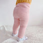 Pantaloni a Costine in Cotone per Bambini, Vita Elastica, Unisex, Primavera/Autunno