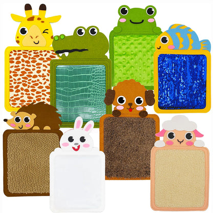 Tappetino Sensoriale per Bambini – Gioco Tattile Educativo con Texture e Animali, Sviluppo Sensoriale e Motricità Fine