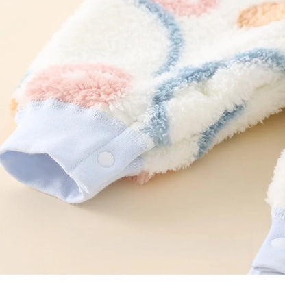 Tutina Invernale Neonato in Pile Morbido – Pagliaccetto Unisex a Manica Lunga 0-24 Mesi