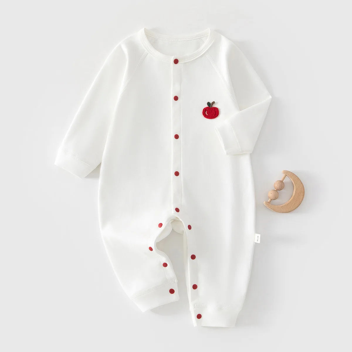 Tutina Neonato in 100% Cotone – Pigiamino Intero Senza Piedini con Bottoni a Pressione