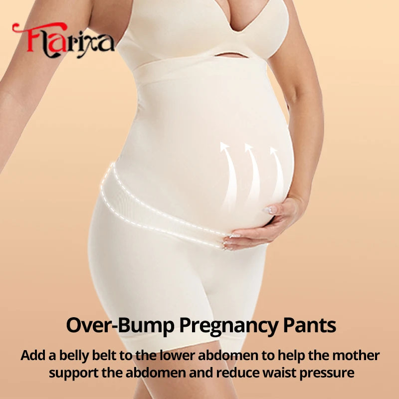 Leggings Premaman a Vita Alta – Pantaloncini Senza Cuciture in Due Lunghezze