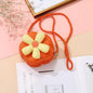 Borsetta Bambina a Tracolla in Paglia Intrecciata con Fiore – Mini Borsa con Chiusura Zip