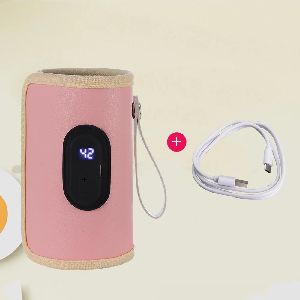 Scaldabiberon Portatile USB – Fascia Riscaldante con Controllo della Temperatura per Biberon