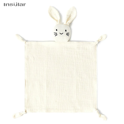Doudou Coniglietto in Mussola di Cotone – Copertina Coccole per Neonati e Bambini